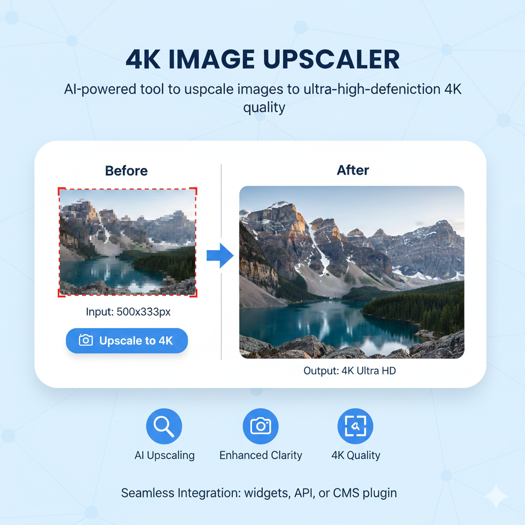4K Image Upscaler tool